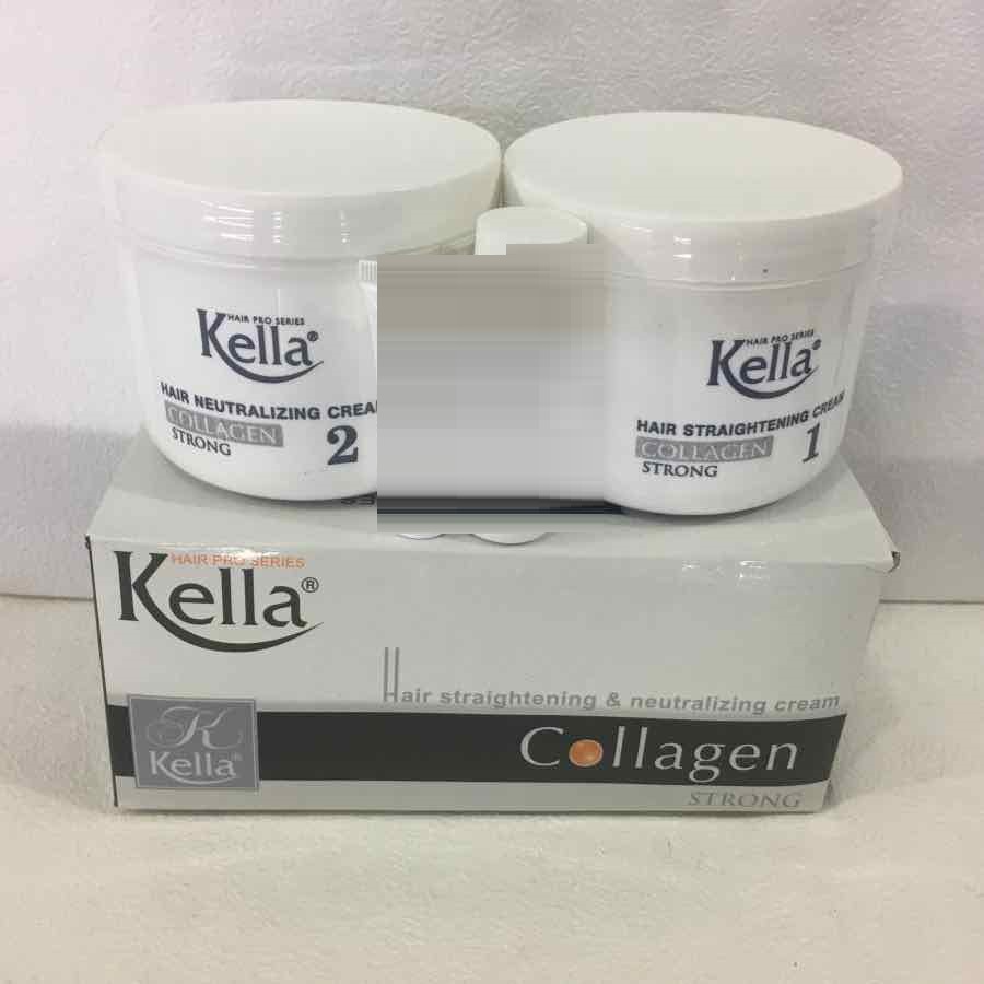 Kem duỗi tóc Collagen Kella 500mlx2