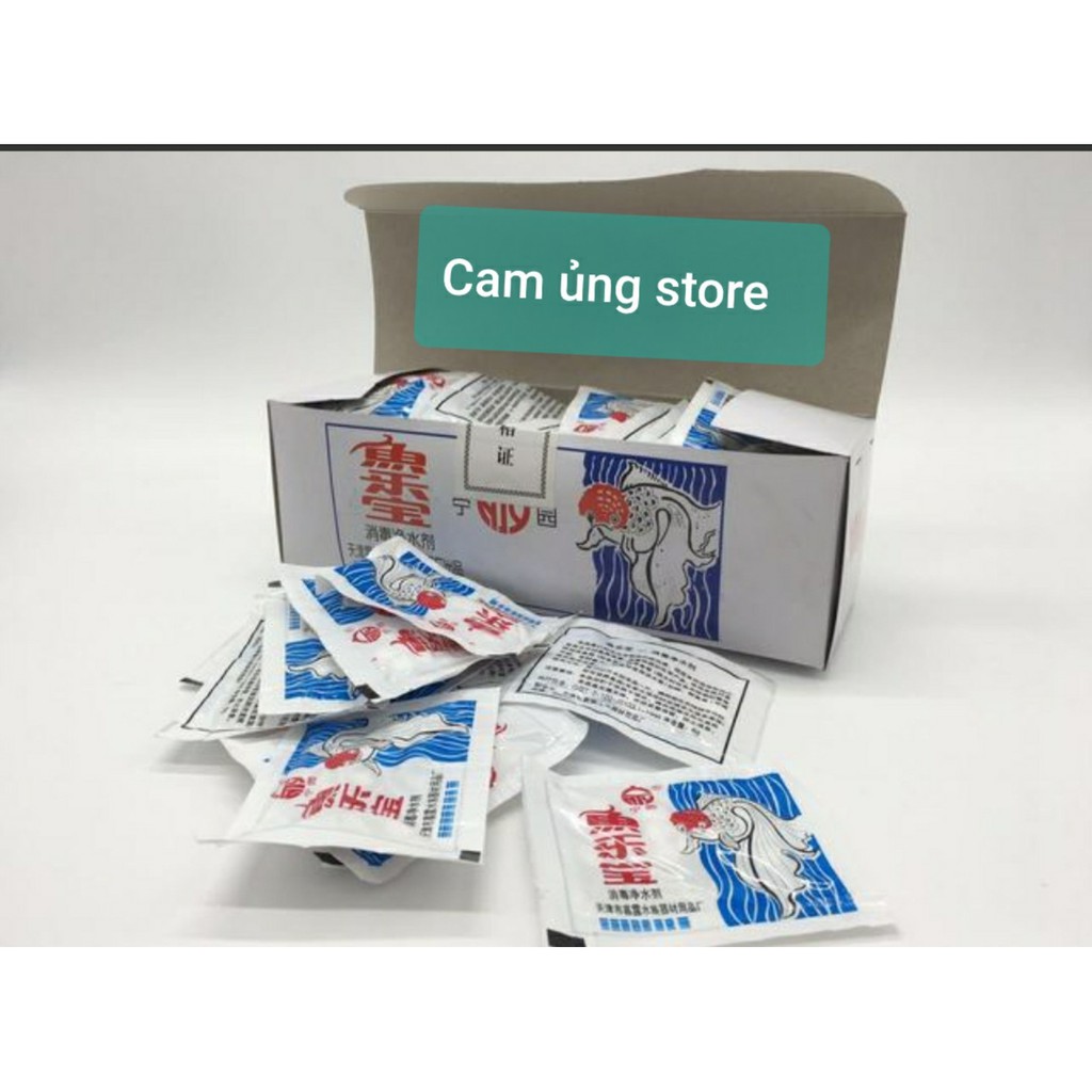 Viên khử clo- khử nước mới cho bể cá- khử clo nước máy