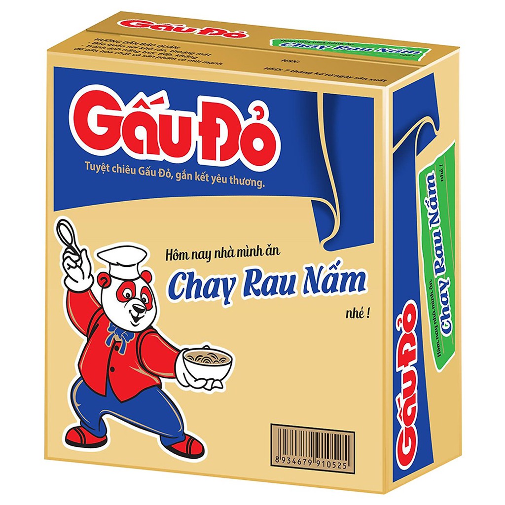 COMBO 2 Thùng 60 gói mì Gấu đỏ GÀ SỢI PHỞ