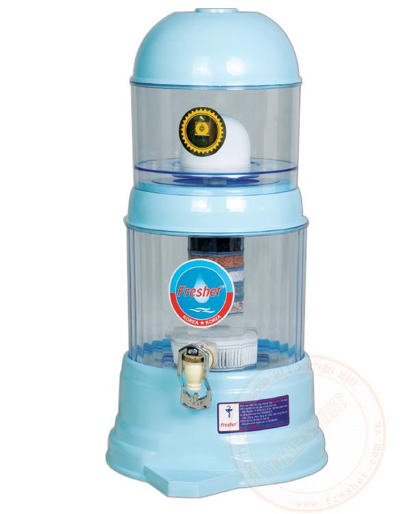Bình lọc nước gia đình cao cấp Freshet Hàn Quốc màu xanh dương công suất 2lit/h bình 16lit