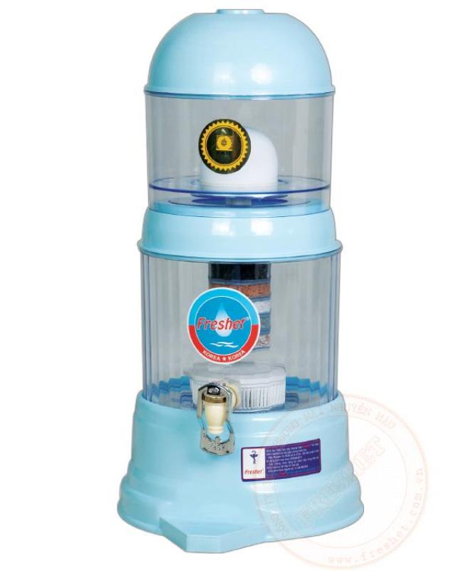 Bình lọc nước gia đình cao cấp Freshet Hàn Quốc màu xanh dương công suất 2lit/h bình 16lit