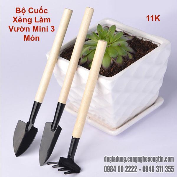 Bộ Cuốc Xẻng Làm Vườn Mini 3 Món