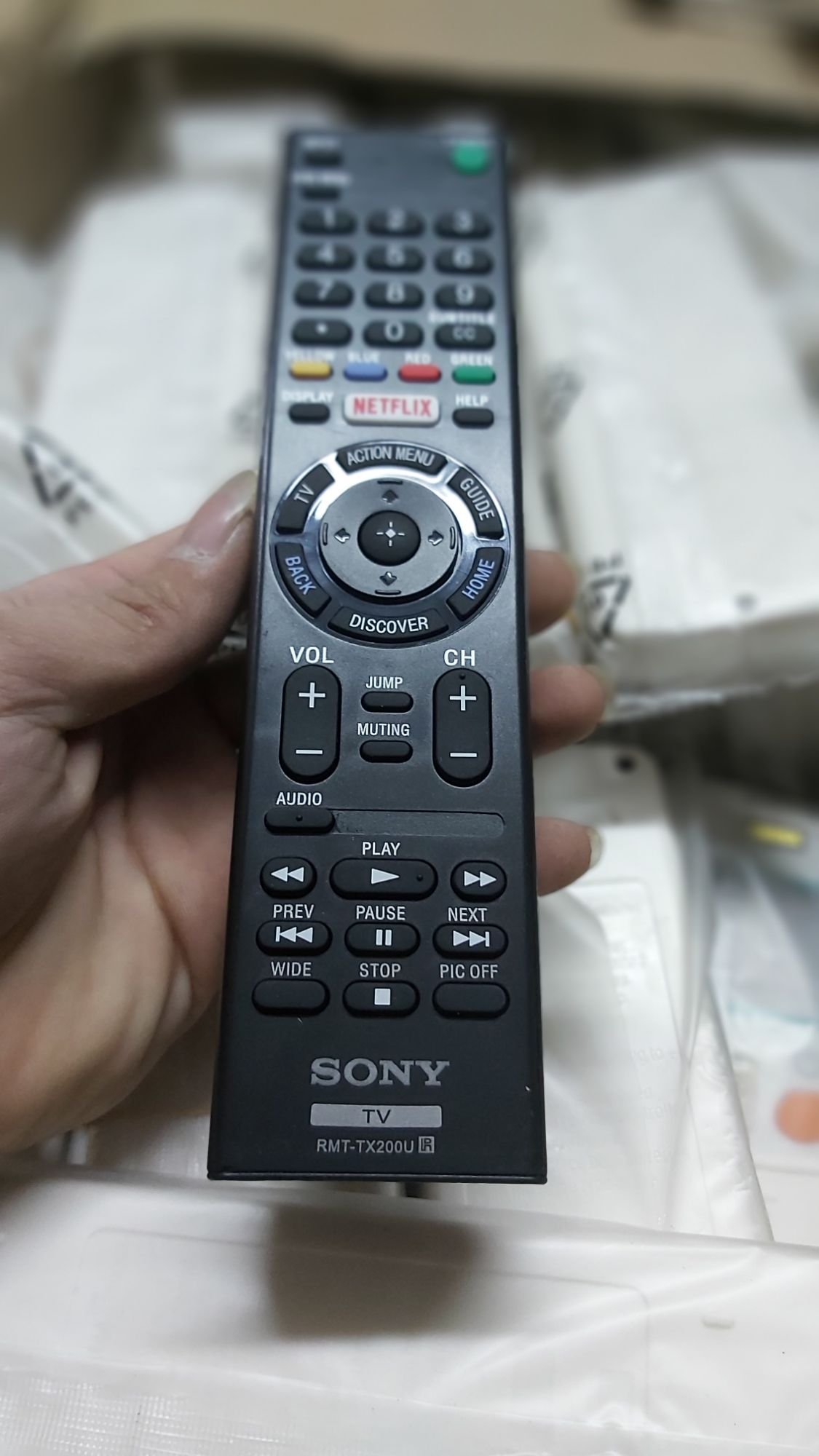 điều khiển tivi sony tx200u zin