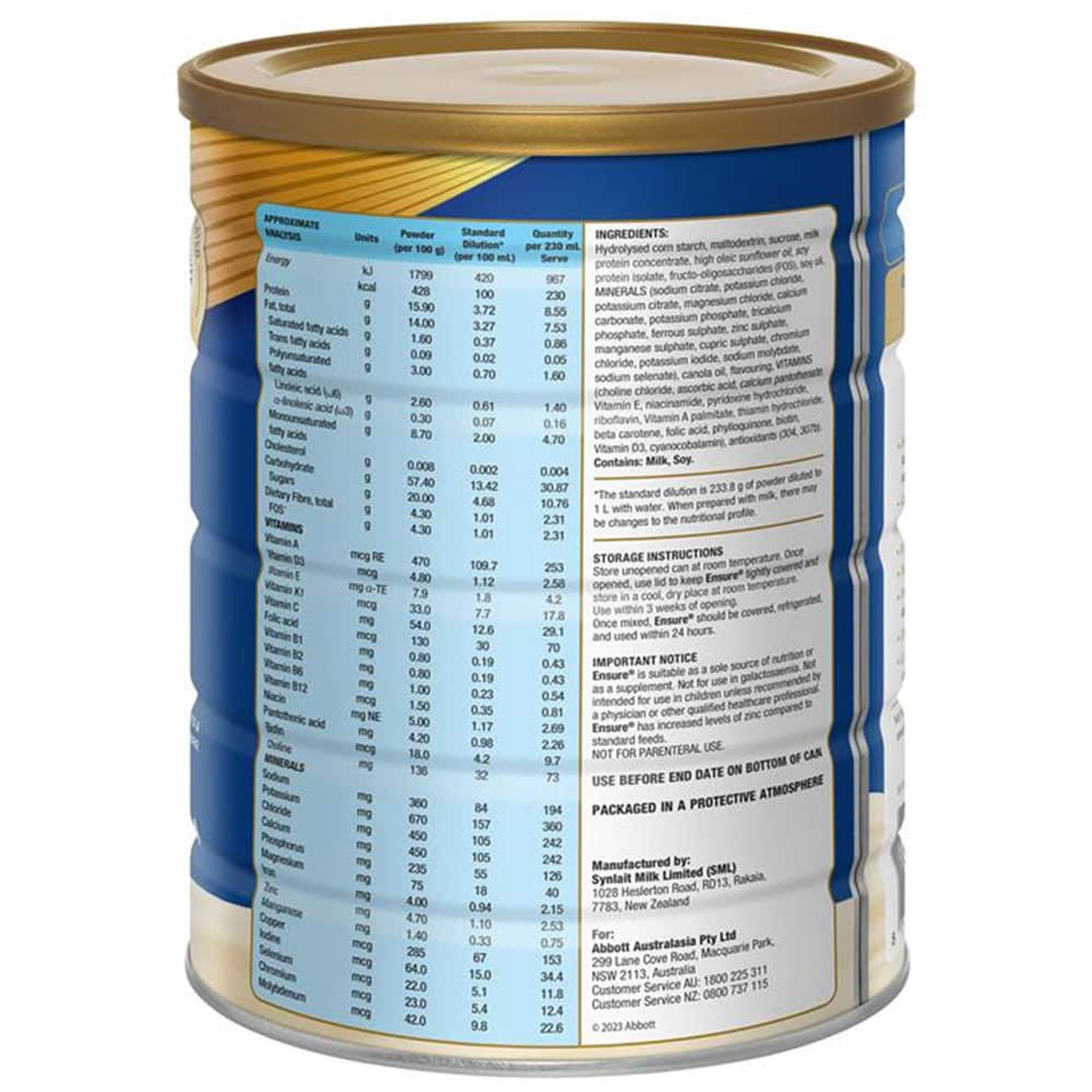 Combo 2 Hộp Sữa Bột Ensure Úc 850g - Date 01 / 2026