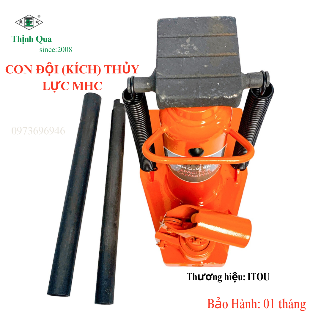 CON ĐỘI (KÍCH) THỦY LỰC MHC - 10 TẤN  ( TẢI TRỌNG MÓC 5 TẤN )
