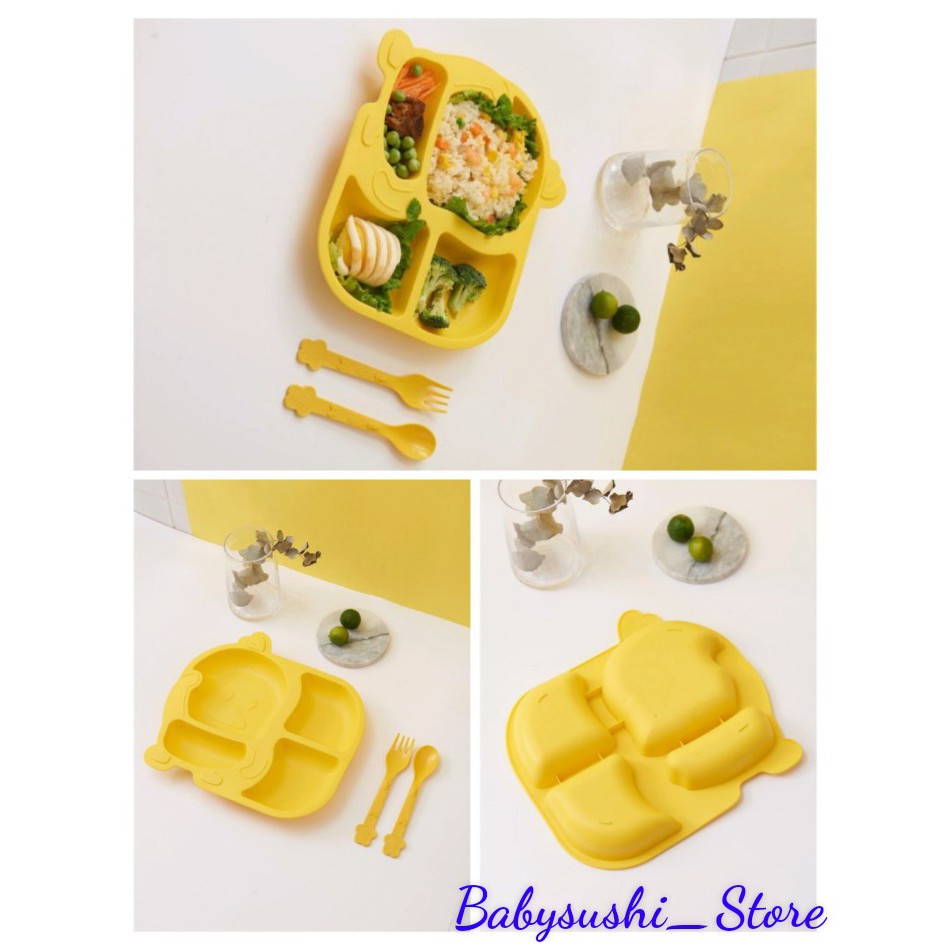Bộ Dụng Cụ Ăn Dặm Lúa Mạch Cho Bé Tập Ăn Dặm