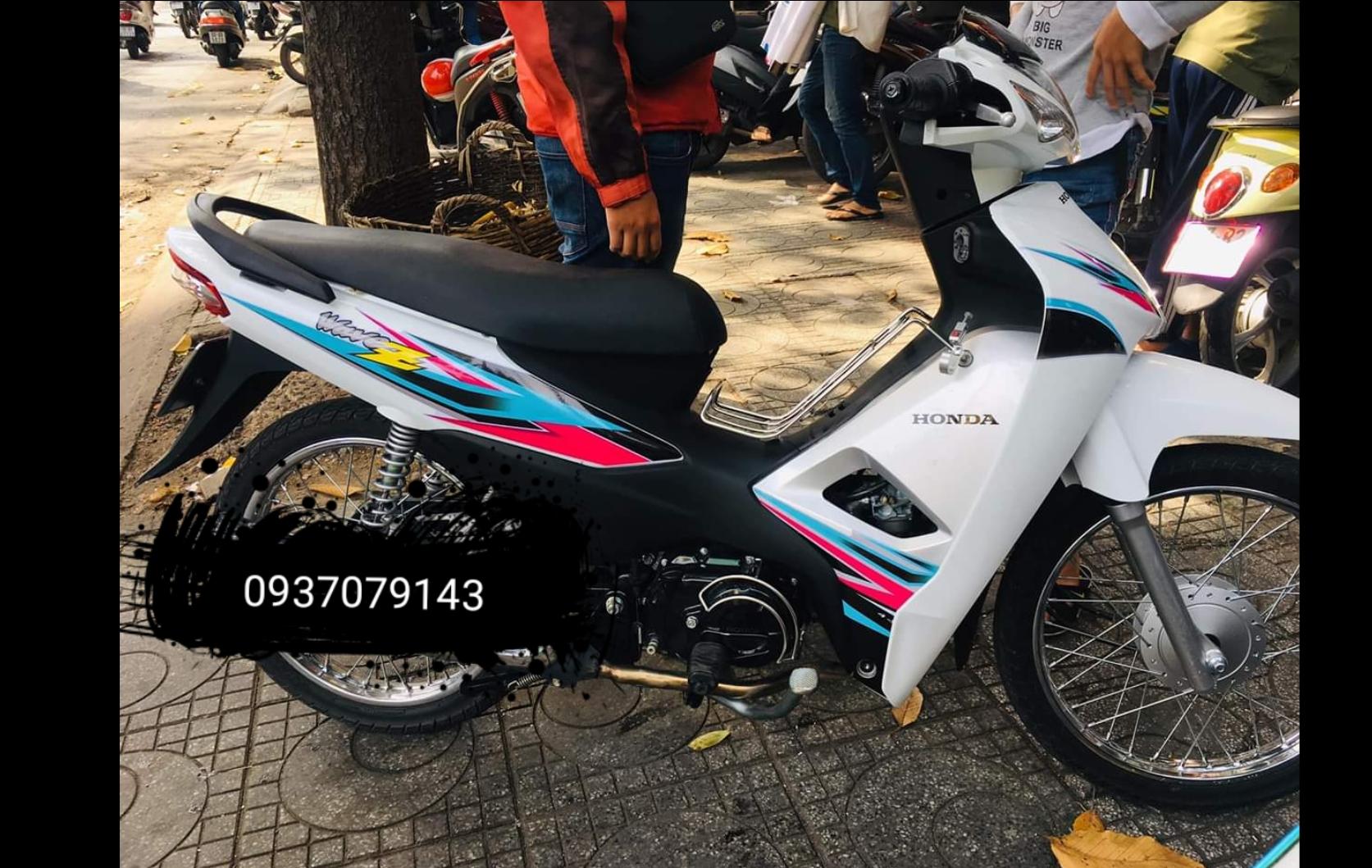 Tem rời wave chữ Z 2017 dán xe trắng