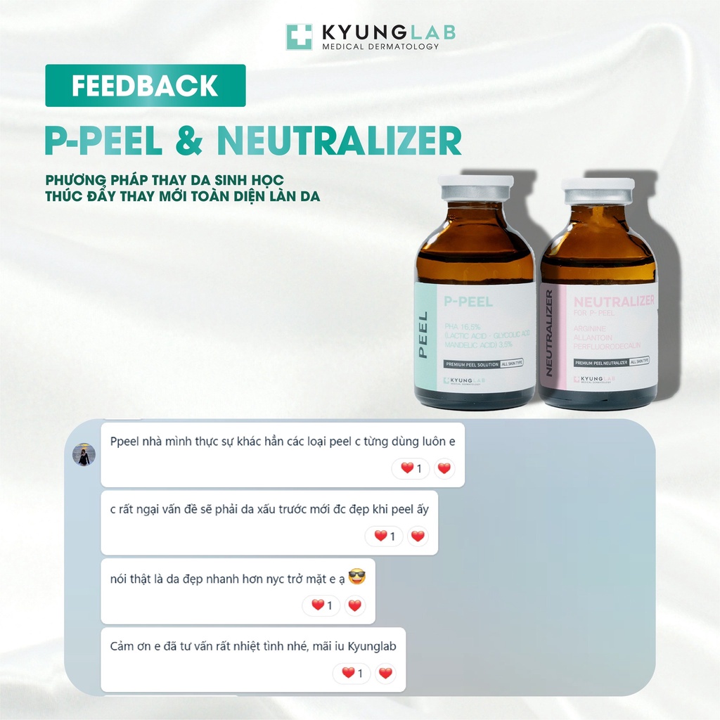 Peel da KyungLab P-Peel thay da sinh học 30ml