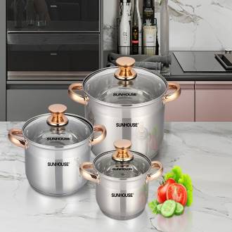 Bộ nồi inox 5 đáy Sunhouse SH781