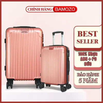 vali kéo du lịch vali nhựa 24 inch bảo hành 5 năm (Bamozo 8801)