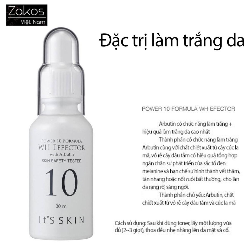 TINH CHẤT DƯỠNG TRẮNG DA IT’S SKIN POWER 10 FORMULA WH EFFECTOR 30ML
