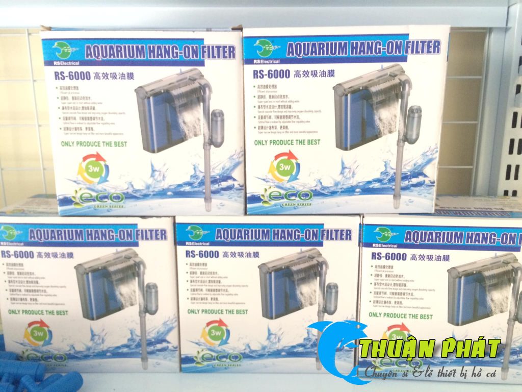 Máy lọc thác bể cá cảnh RS-5000, RS-6000, RS-7000 ( 2 khoang lọc cho hồ nước trong hơn các loại lọc thông thường)