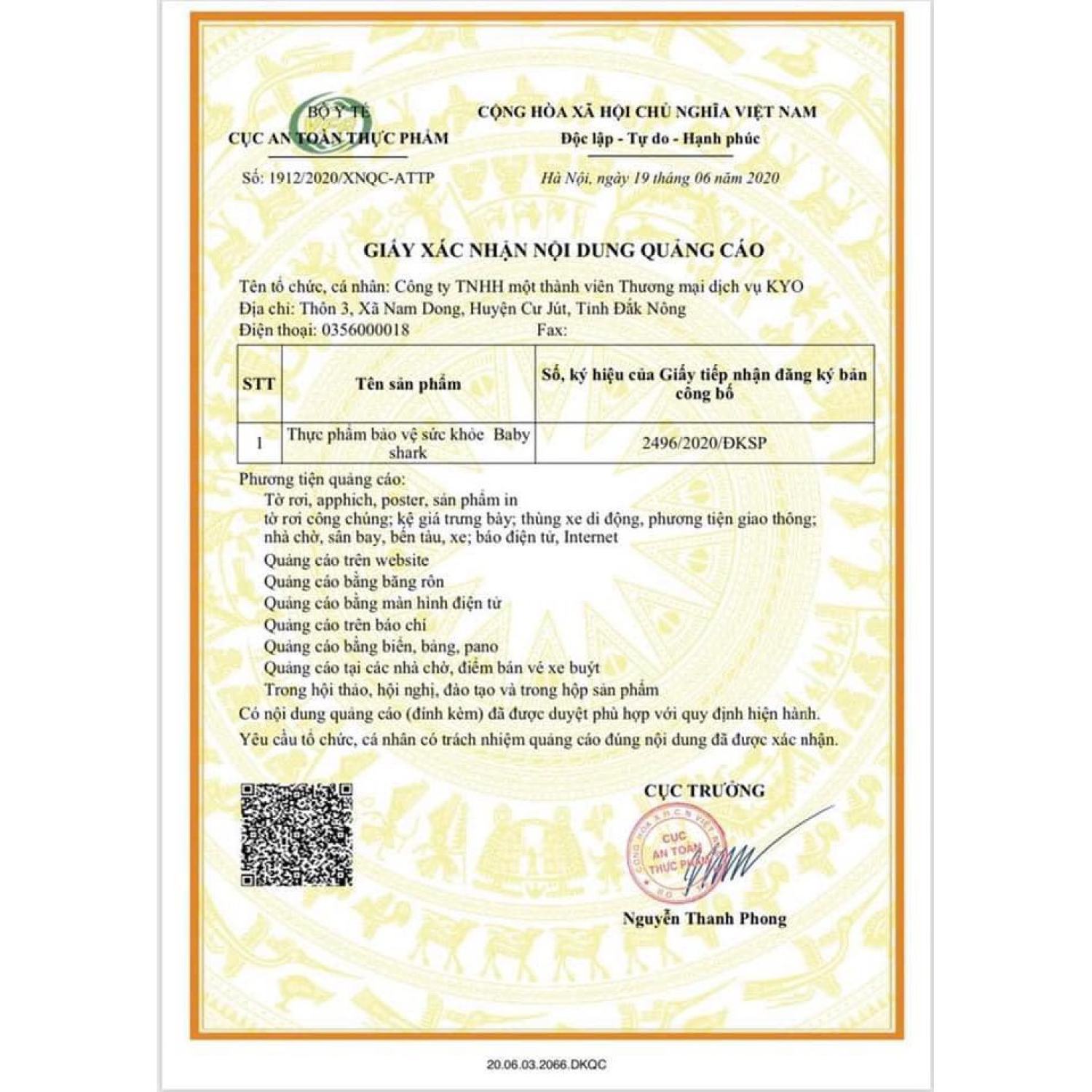 [Chính hãng] Siro Cá Mập Gold X2 Giúp Bé Ăn Ngon Công Ty Kyo