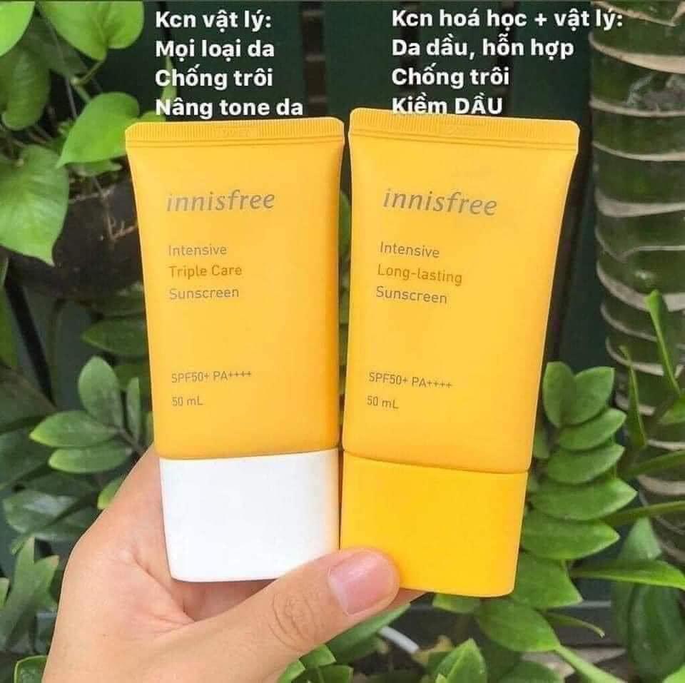 Kem Chống Nắng Innisfree cho da dầu, da khô