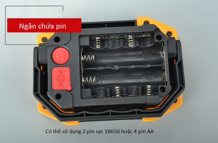 Đèn Led Siêu Sáng Sạc Điện Đa Năng Công Suất 10W