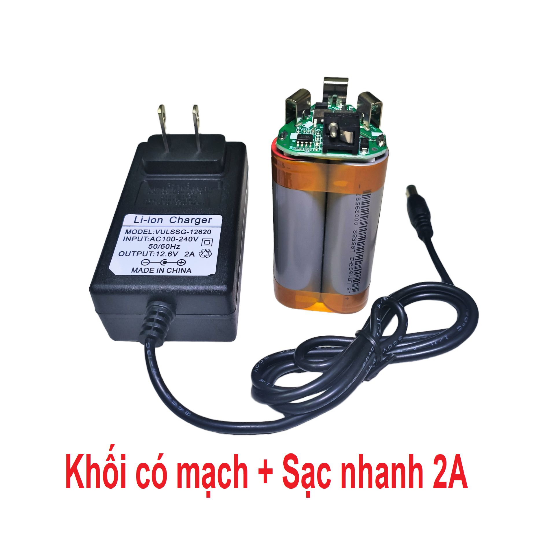 Khối pin Tam giác 3S 12.6V 2600mah - xả cao 20a. Dùng thay pin máy khoan, pin bắt vít 12v makita, hitachi, voto,. - Limo