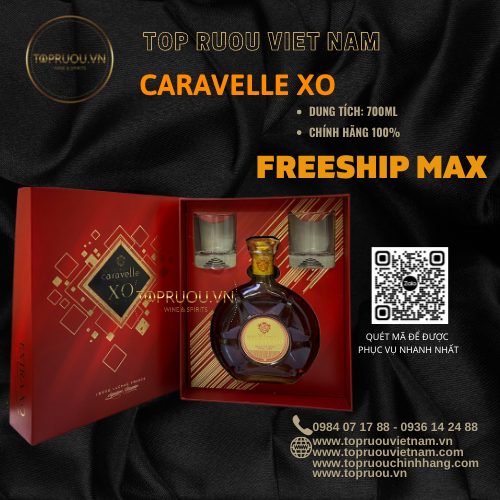 [TopRuouVietNam] Rượu Brandy XO Caravelle 700ml [Hàng Thật]