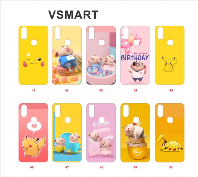 [HCM]ỐP LƯNG VSMART ACTIVE 1+ / JOY 1+ / ACTIVE 1 / JOY 1 (IN HÌNH CUTE)