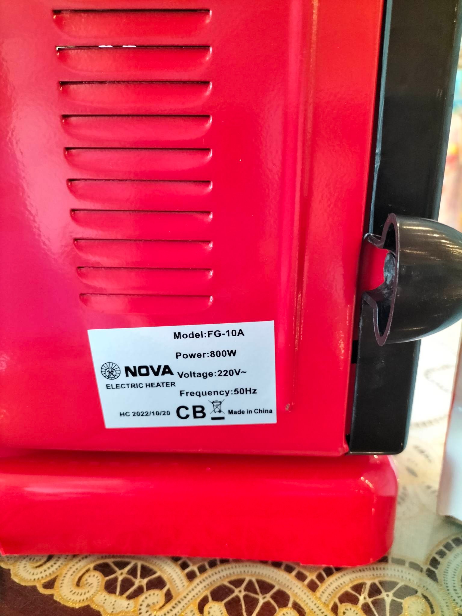 Quạt Sưởi Nova FG-10A Sưởi Ấm Nhanh