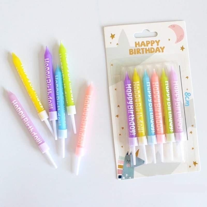 Nến Happy Birthday nhiều màu