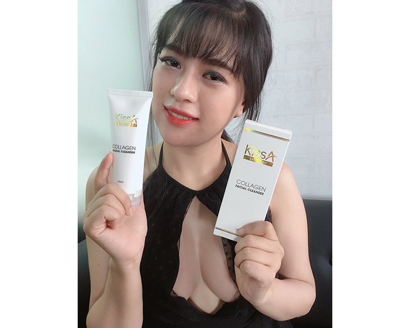Sữa rửa mặt trắng da Collagen KissA - 100ml