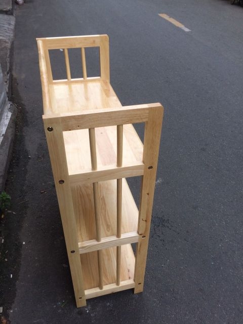 [HCM]Kệ sách gỗ 60cm - 3 tầng