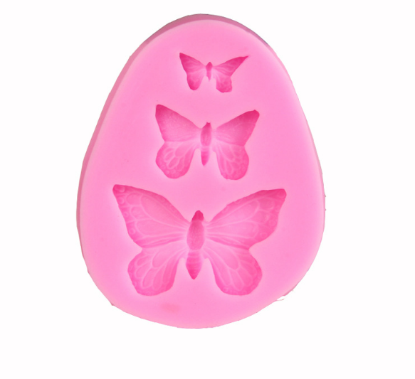 Khuôn silicon 3D 3 con bướm MS2