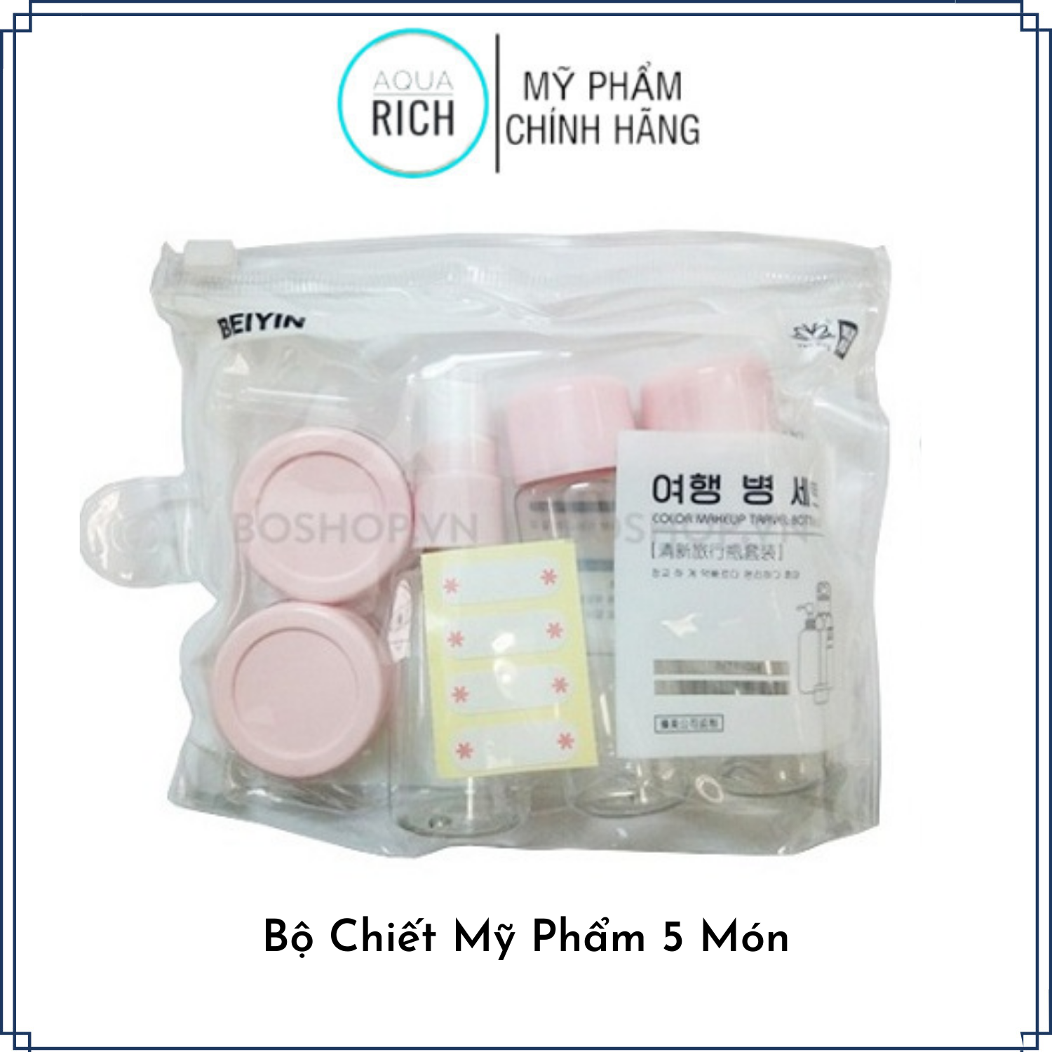 Bộ Chiết Mỹ Phẩm Du Lịch Mini 5 Món