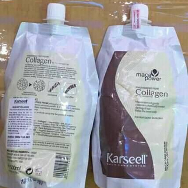 Ủ hấp tóc collagen 500ml Kasell giúp suôn mượt mền tóc không gây bết tóc ( tặng mặt nạ dưỡng da cao cấp khi mua 2 sp)