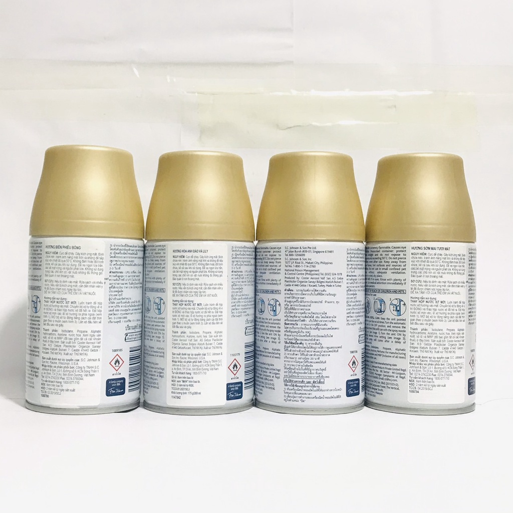 Bình ( Lõi) xịt thơm phòng tự động GLADE Thái Lan 175g