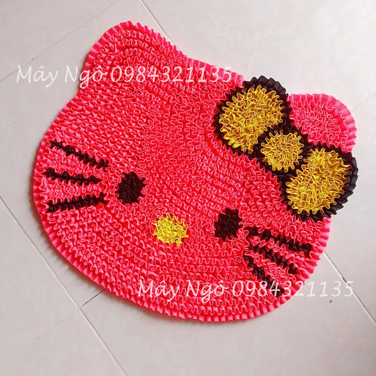 Thảm lau chân hình thú thảm kitty 50x45cm