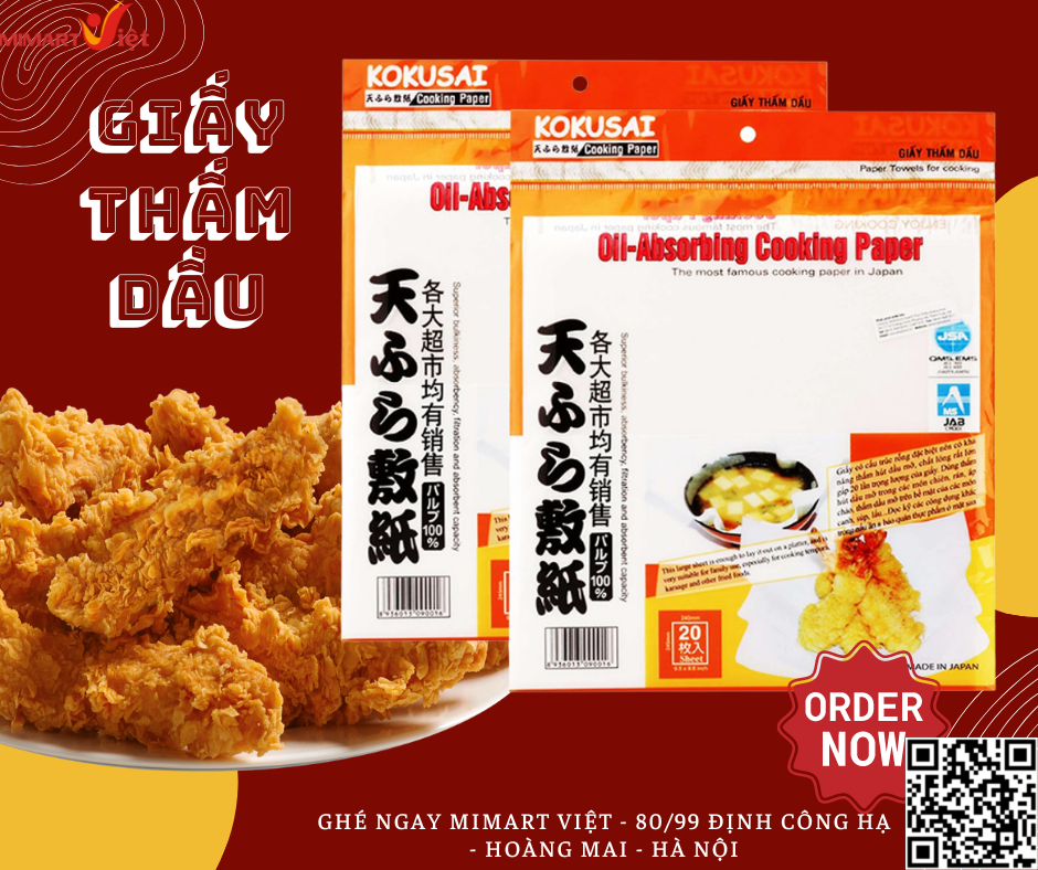 GIẤY THẤM DẦU KOKUSAI TẬP 20 TỜ