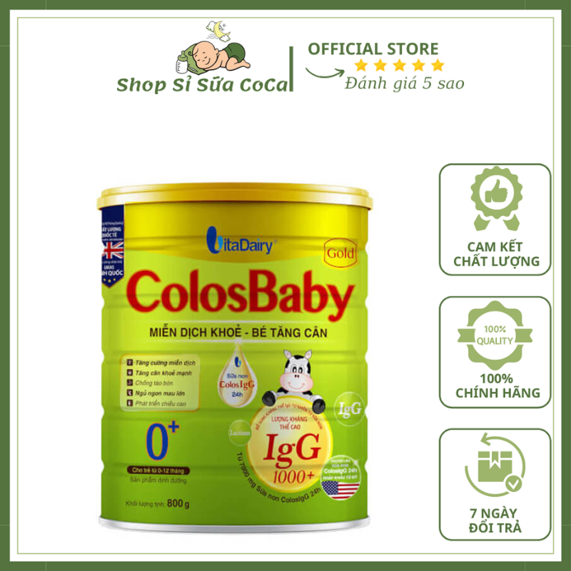 SỮA BỘT Colosbaby Gold 800gr ĐỦ SỐ CHO BÉ đủ loại (Mã Qr đầy đủ,date 2026)