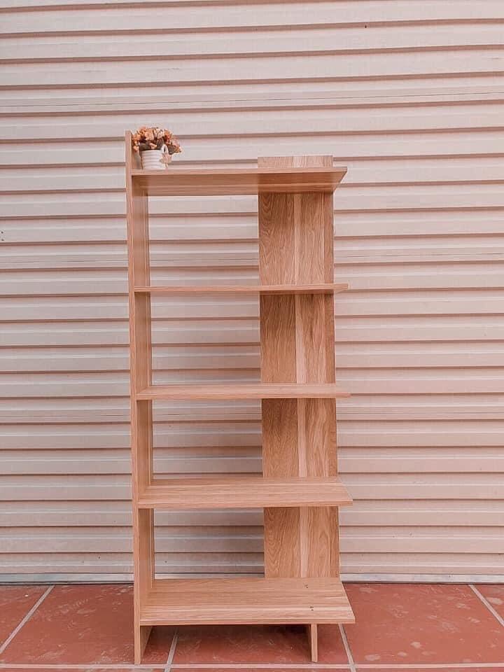 KỆ GÓC TƯỜNG, KỆ GỖ 5 TẦNG - gỗ MDF