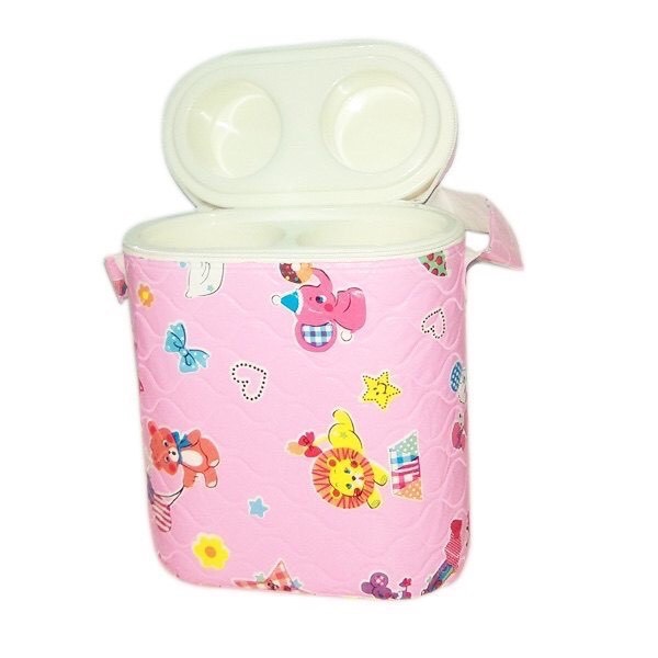 BÌN Ủ SỮA ĐÔI CỔ RỘNG 350ML (3 lớp giữ ấm bình sữa, ủ ấm 2 bình)