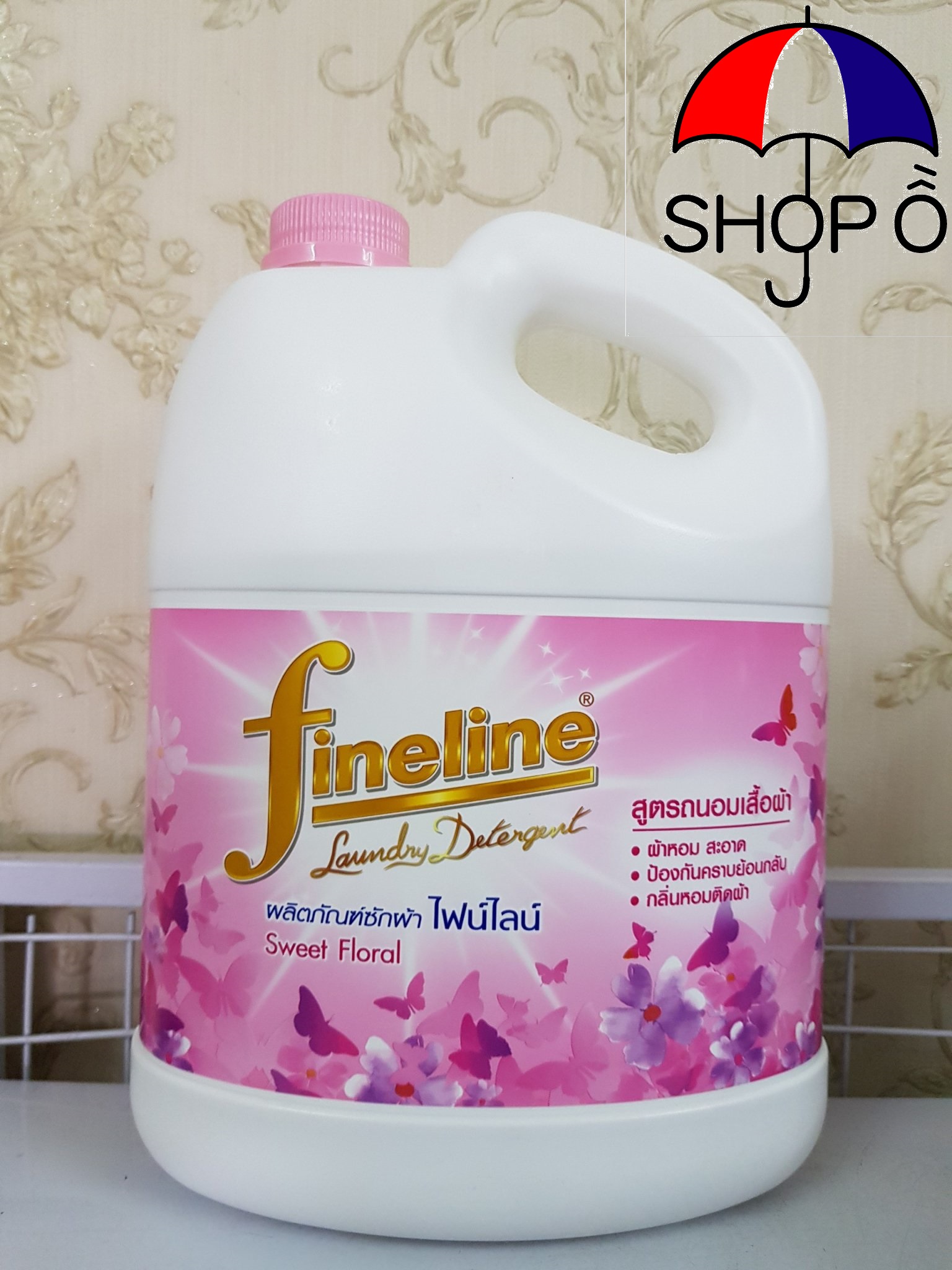 [HCM]Thùng 4 can nước giặt Fineline 3000ml - Màu hồng