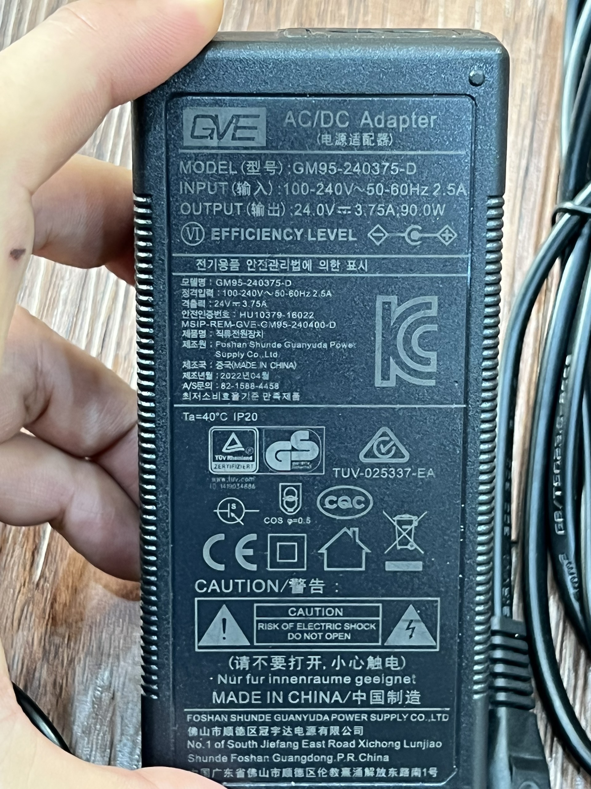 nguồn adapter DC 24V 3.75A loại tốt