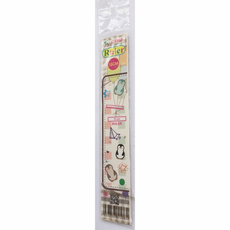 Thước kẻ 15cm klong chất lượng cao, vpp tuệ minh thước klong ms 438