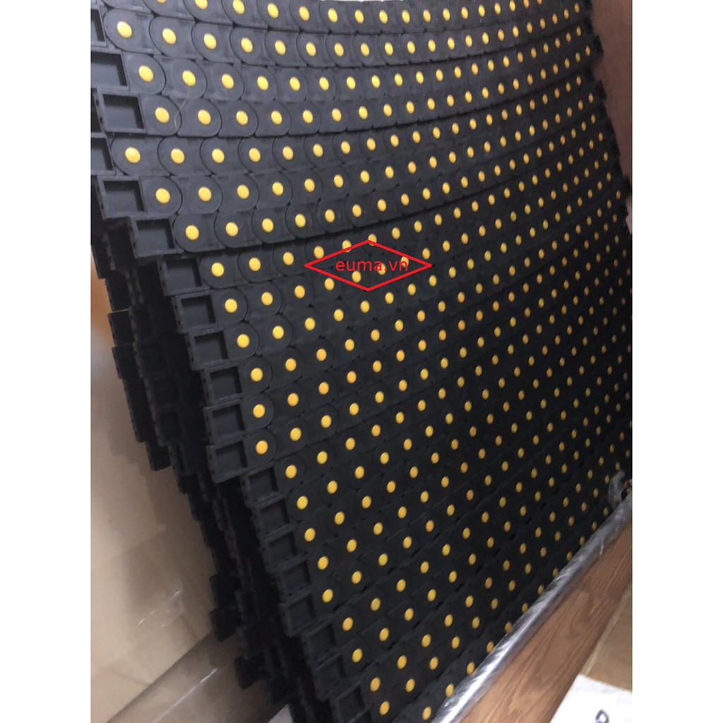 Máng xích nhựa luồn dây điện 25*38,25*75,35*75,35*100 dài 1000mm hàng đẹp đen bóng