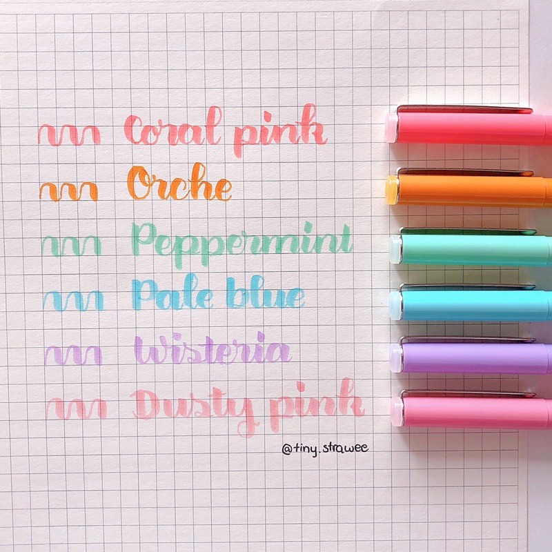 Set 6 bút brush calligraphy MARVY LePen Flex