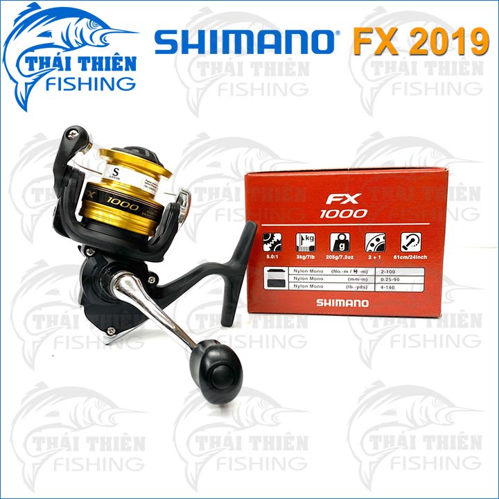 Máy Câu Cá Shimano FX 1000 / 2000 / 2500/ C3000/ 4000 Dòng Mới 2019