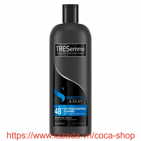Dầu Gội Tresemme 828ml - Smooth & Silky Dành Cho Tóc Thường Và Tóc Uốn (Xanh Dương)