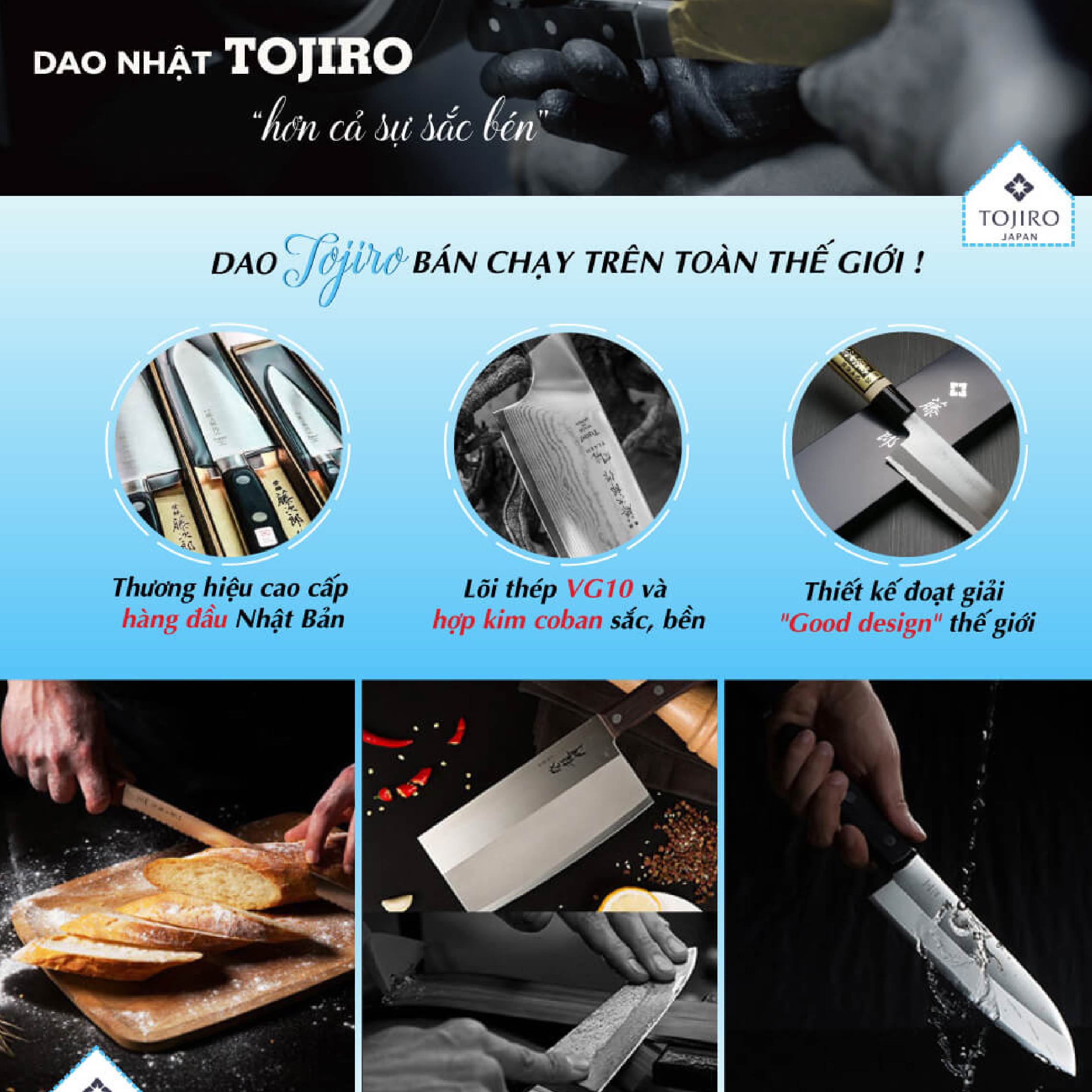 Dao bếp Nhật cao cấp Tojiro Supreme Series FD959 (170mm)