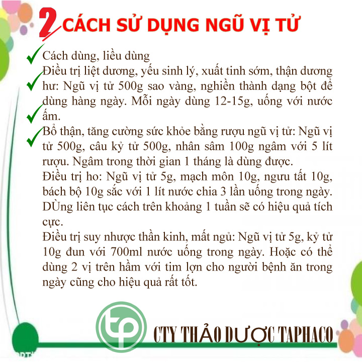[Hàng mới về] Ngũ vị tử khô 100g - Tấn Phát - Chuyên dùng để cải thiện sức khoẻ người sử dụng