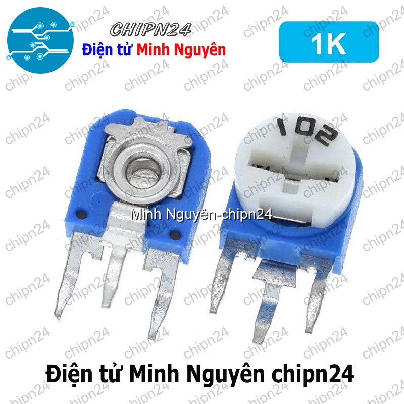 [5 con] (K361) Biến trở tam giác RM063 (100R/200R/500R/1K/10K/100K/1M/2K/20K/200K/2M/5K/50K/500K) - [Chọn Loại] - HHH.00366