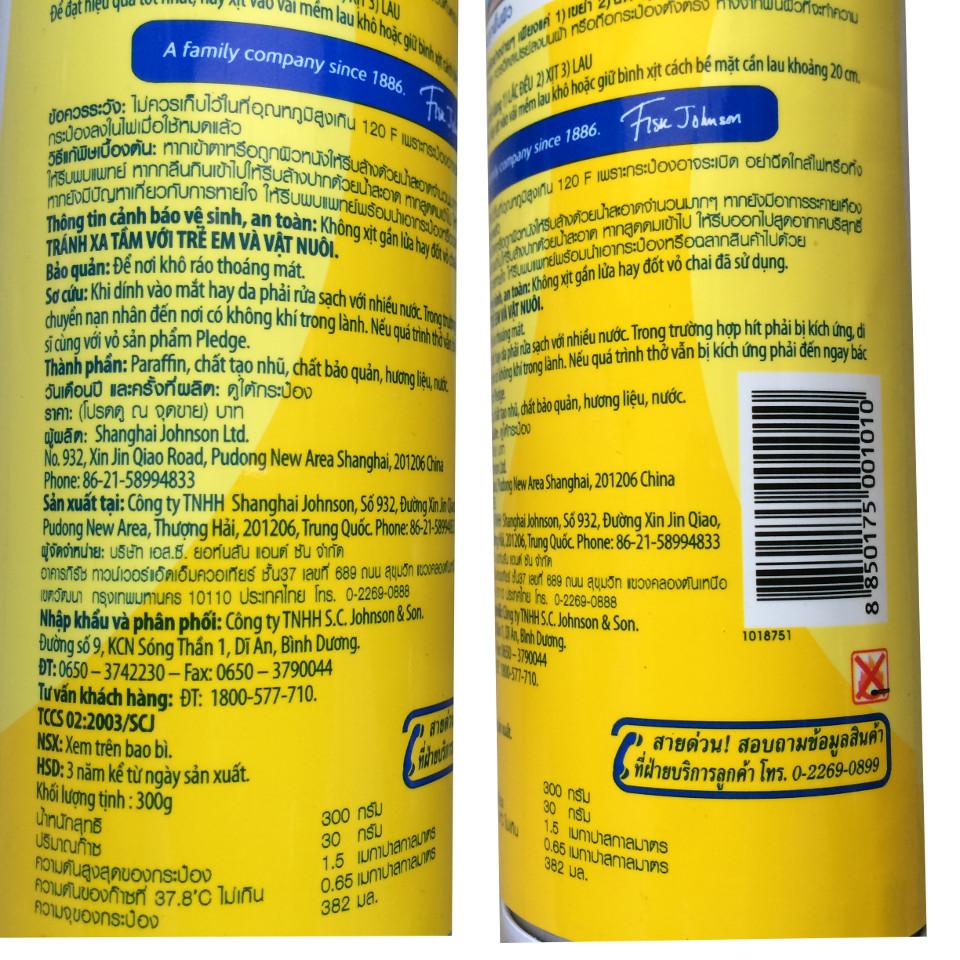 Chai Xịt bóng và bảo vệ gỗ Pledge 330ml