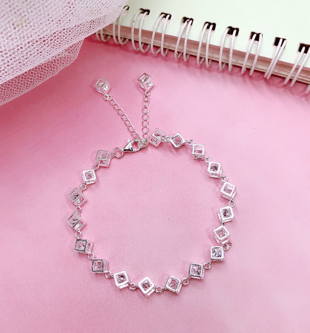 [HCM]{ MẪU 4 } Lắc Tay Bạc Nữ tuyệt đẹpmẫu hot 2020đính đá kiểu hàn quốcđược tư vấn side