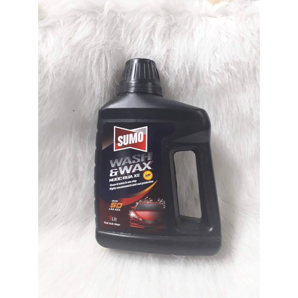 [ HÀNG CÓ SẴN ] Nước rửa xe Sumo wash & wax 1 lít