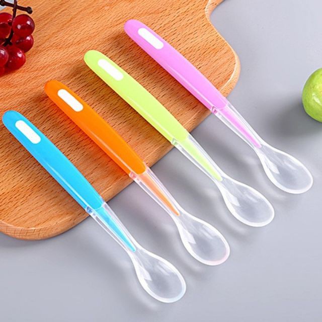 Thìa silicon đơn mềm mại, thìa silicon ăn dặm cho bé