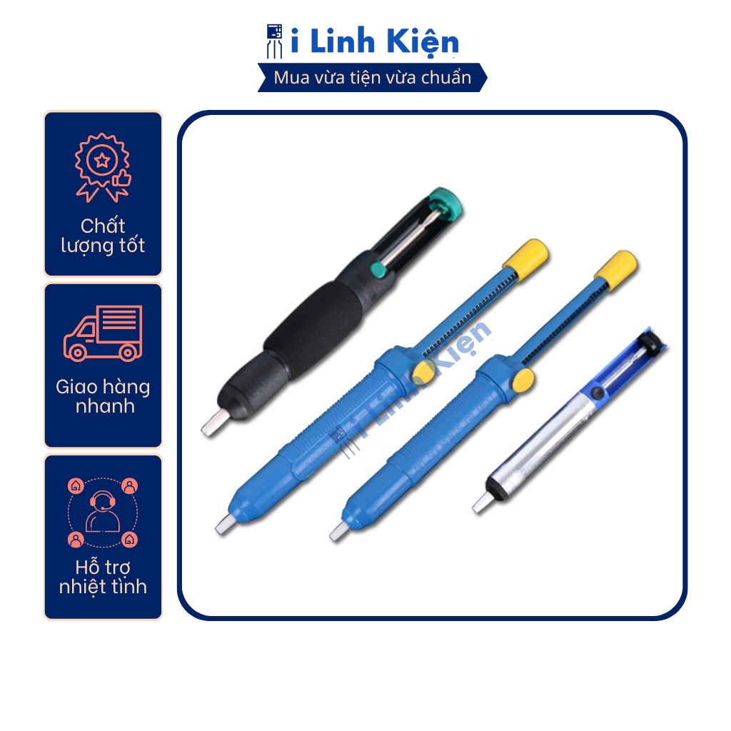 Súng hút thiếc hàn to mini lực mạch , máy hút thiếc các loại thông dụng loại bỏ mối hàn một cách nhanh chóng.